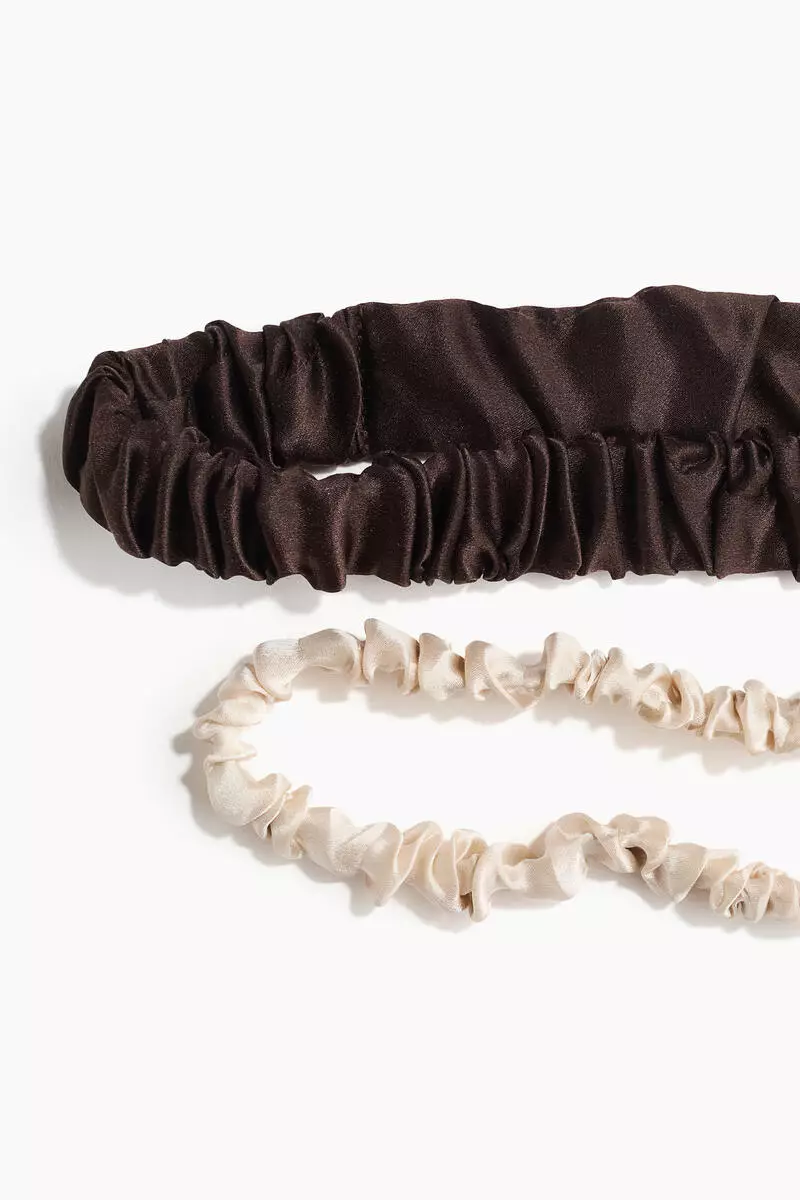 2-pack silk hairbands