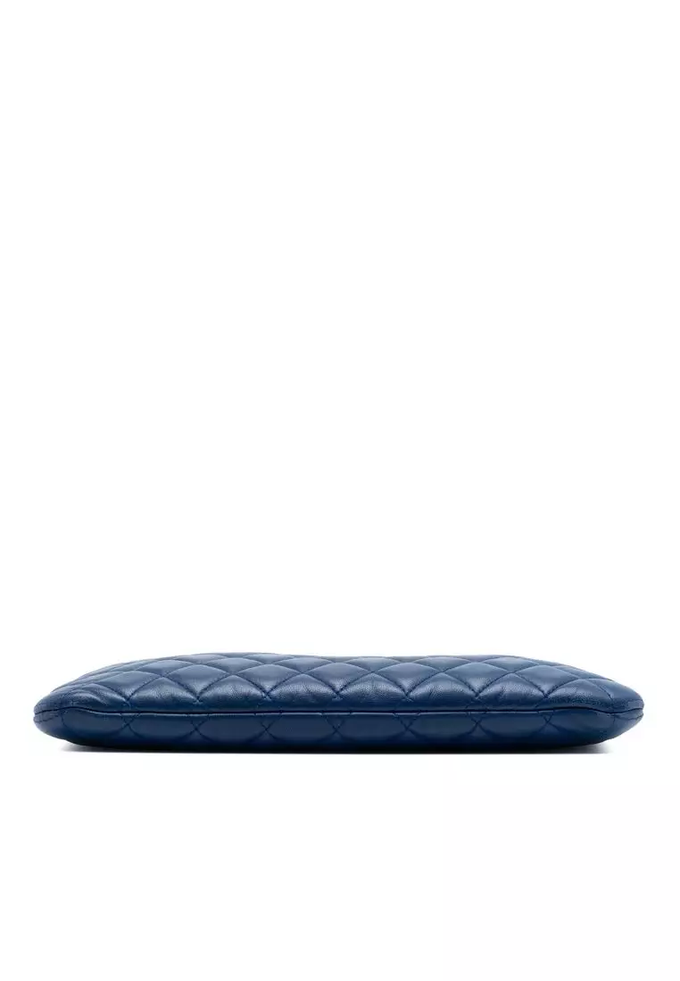 Pre-Loved Chanel Medium Quilted Lambskin Boy O Case Clutch