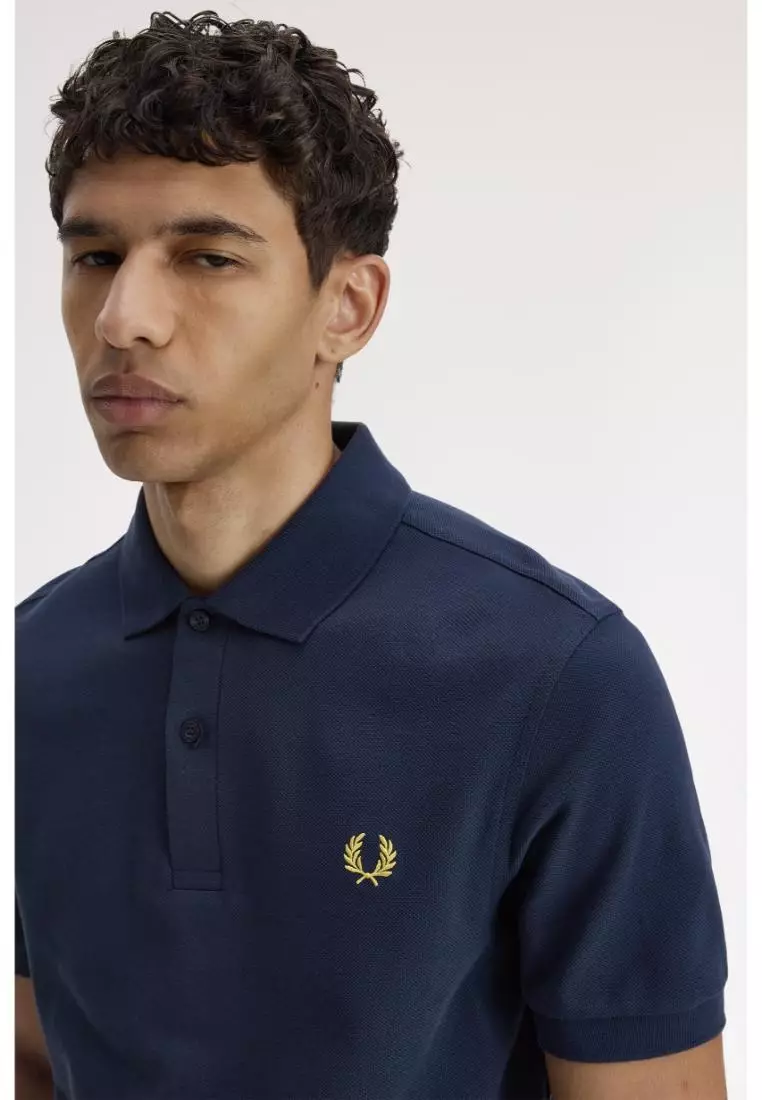 Fred Perry M6000 The Fred Perry Shirt (Tennis Blue / Lemon Barley)