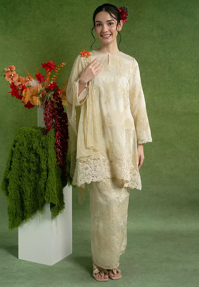 Marina Kurung Labuh Set with Selendang