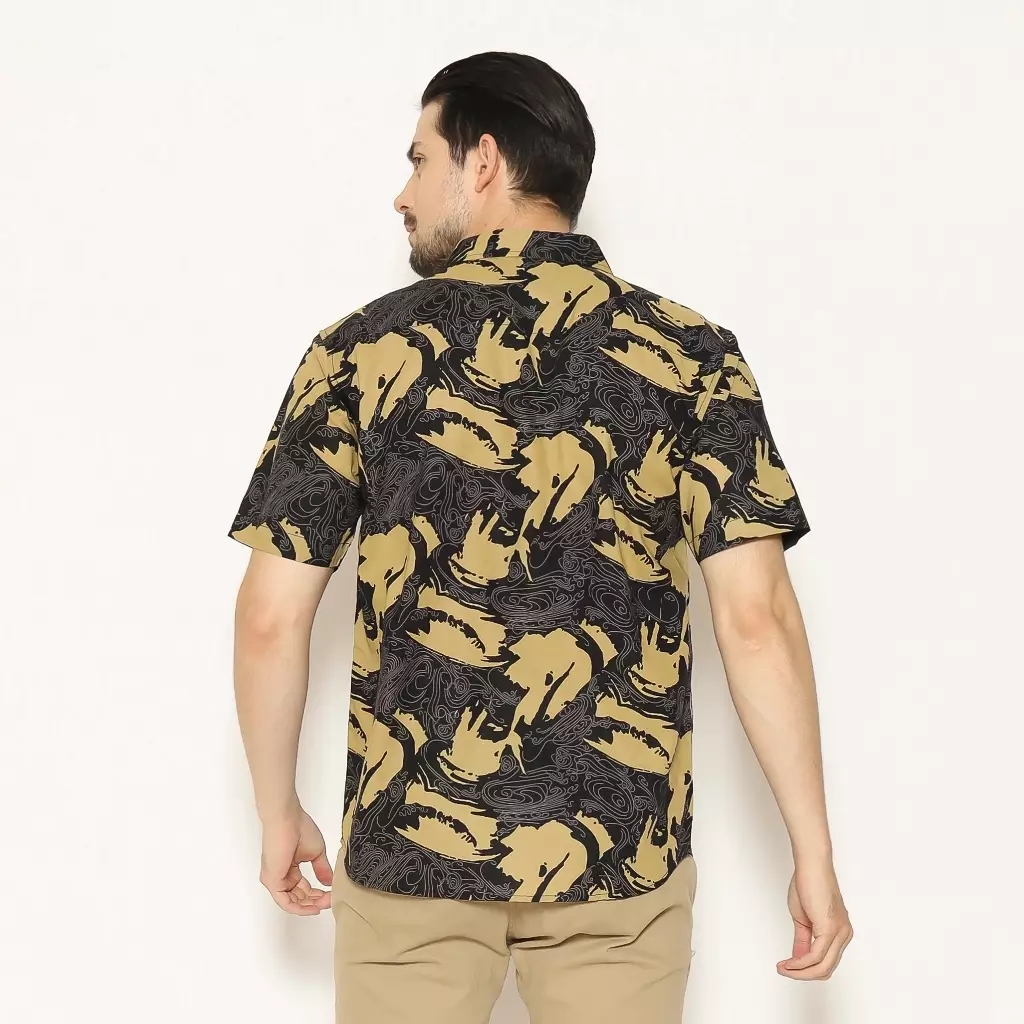 AMK Kemeja Pria Lengan Pendek SHP Basel S/S Black