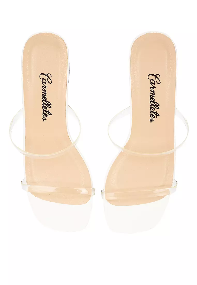 Vinyl Low Heeled Slide