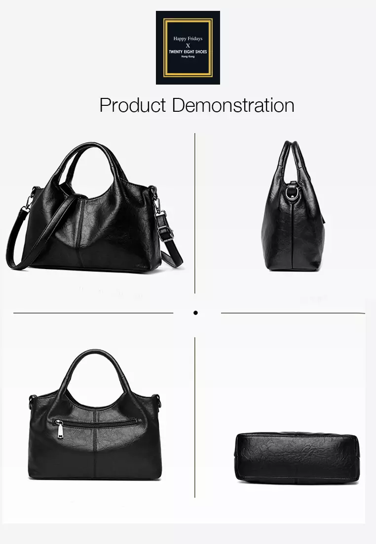 Textured Faux Leather Three Way Handbag JW HD-3918.a