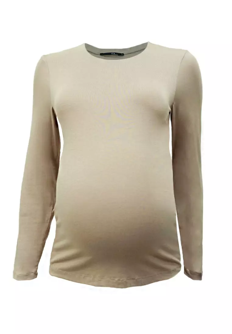 White long sleeve nursing top best sale
