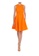 ck Calvin Klein orange STRETCH COTTON SATEEN DRESS 9E9DAAA2C727BBGS_3