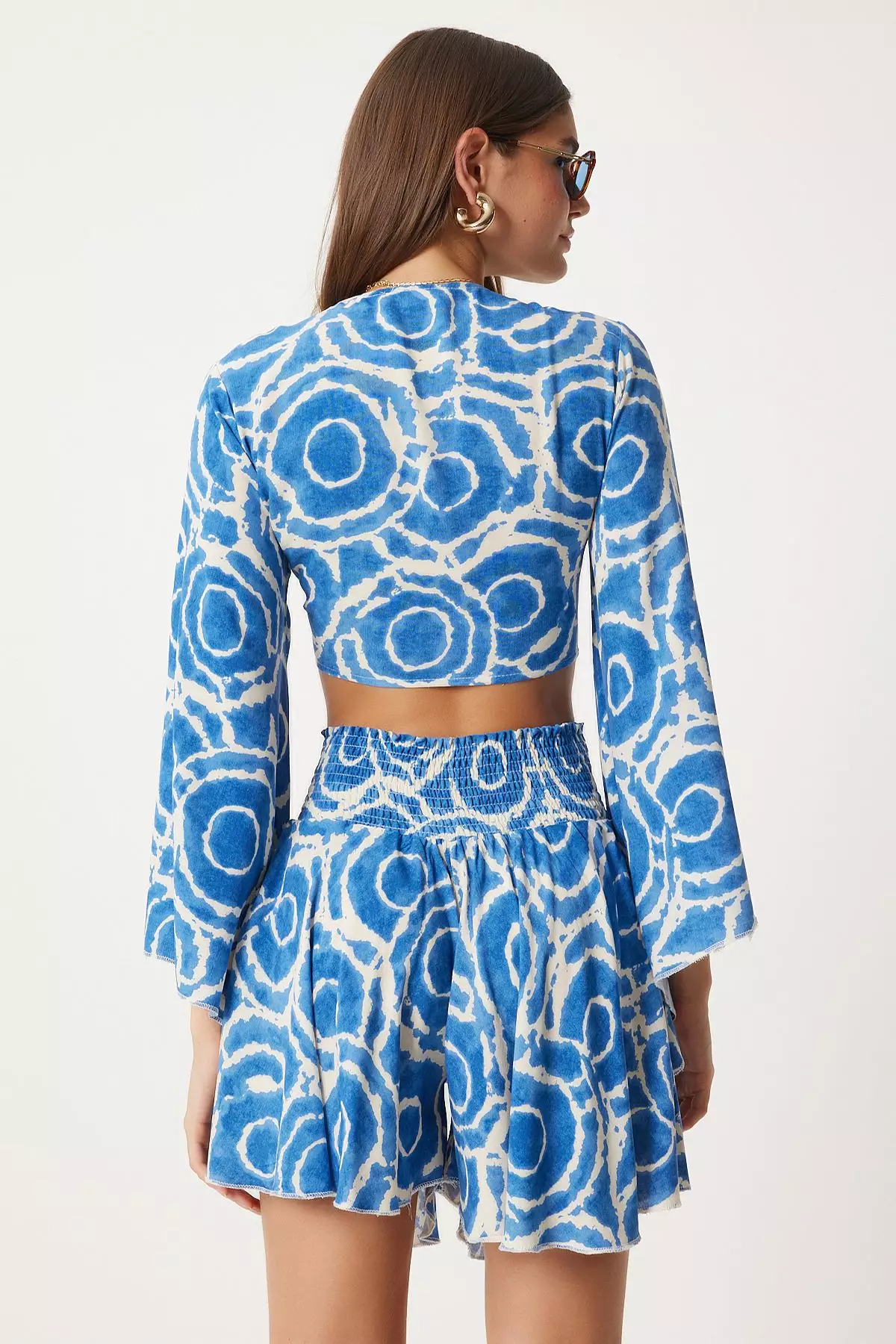 Blue Patterned Regular Set