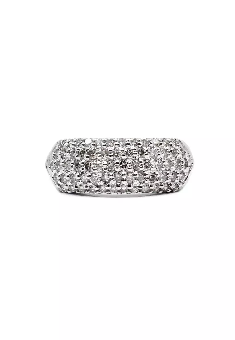 PT Platinum Made White Lady Ring with Diamonds