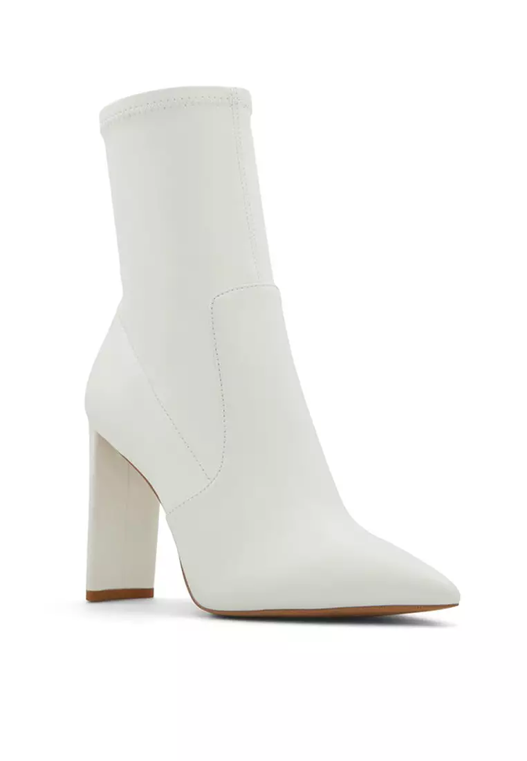 White block sale booties