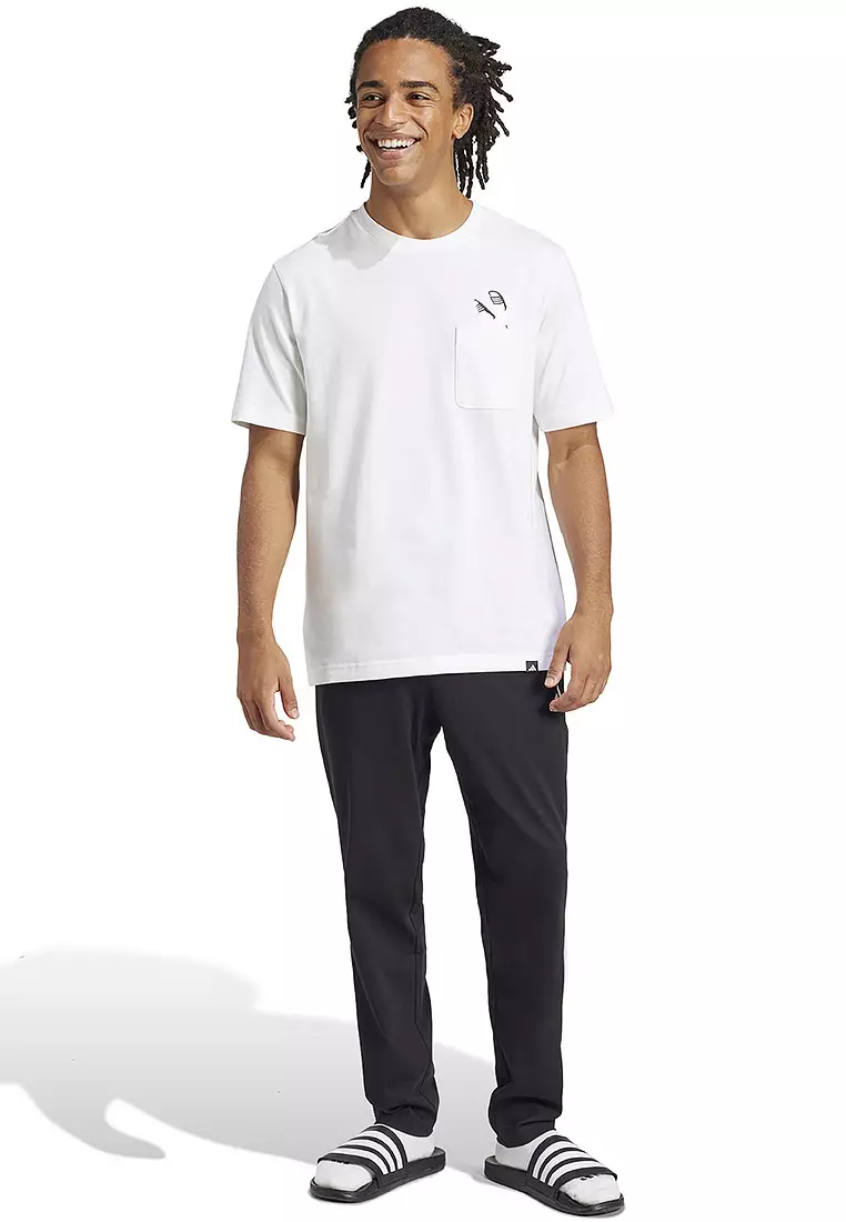 Buy ADIDAS Lounge Slides Graphic Pocket T-Shirt 2026 Online | ZALORA