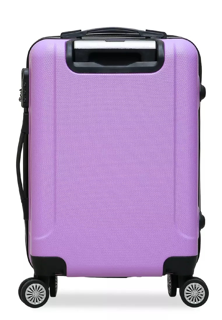 Carlton Koper Cabin Hardcase Unisex Size 20Inch Suitcase Combination Lock Large Compartment Material ABS+PVC Coated ORIGINAL - Lilac