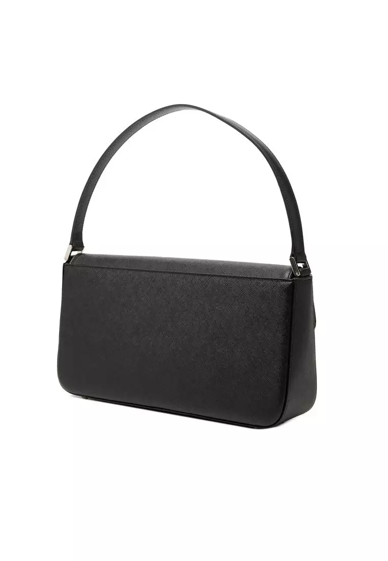 Pre-Loved Burberry Leather Flap Shoulder Bag