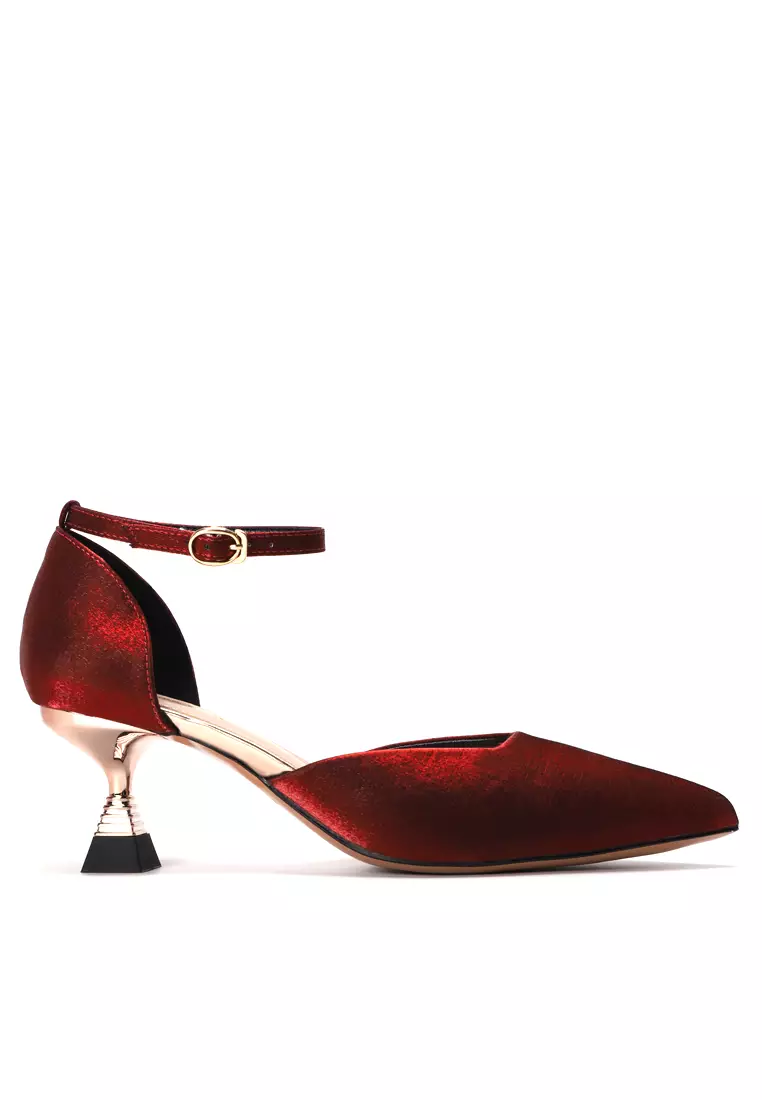 Twenty Eight Shoes 6CM Pointy Satin Hollow Mid Heels Shoes YLT5188