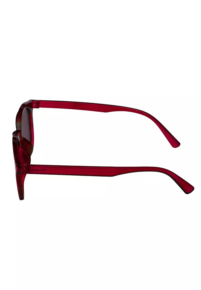 Berli Kacamata Hitam Wanita Model Cat Eye Premium Quality - Merah