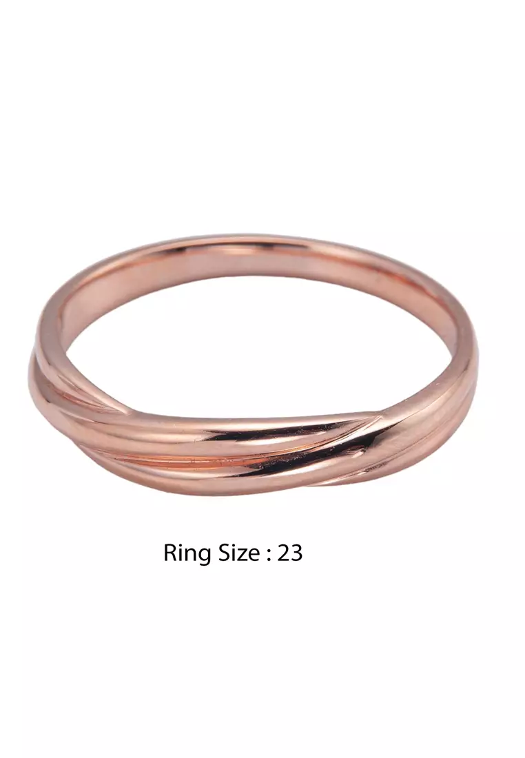 LITZ 18K 白金戒指 C-WB0043M