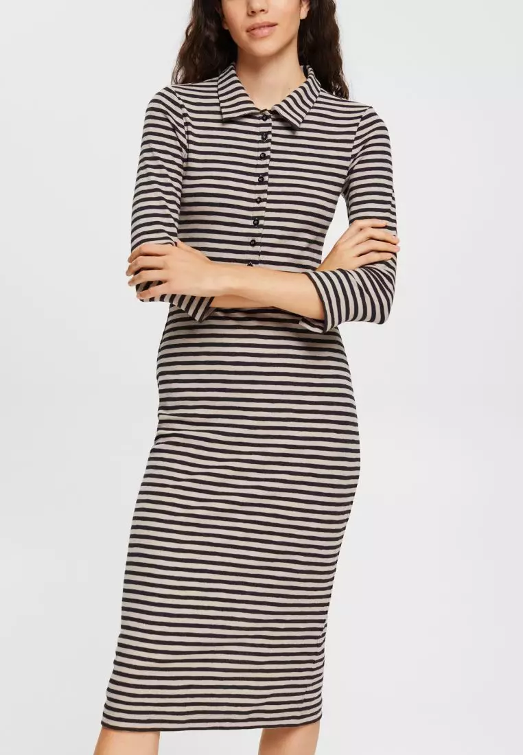 Buy Esprit ESPRIT Striped polo dress 2023 Online | ZALORA Singapore