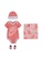 Nike pink Nike Unisex Newborn's Futura Bodysuit, Hat, Bootie & Blanket Set (0 -6 Months) - Pink Gaze A84E9KA03345FBGS_1
