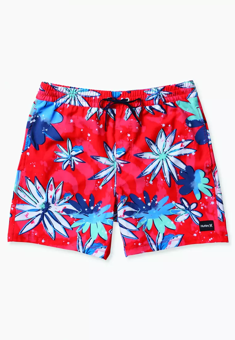 Red volley clearance shorts