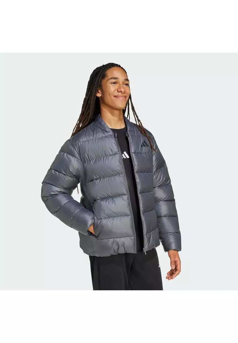 Lifestyle & Hiking Essentials CLIMAWARM Synthetic Down Jackets Men Grey JV7719