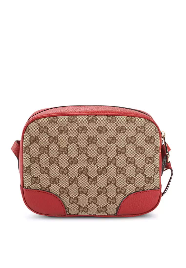 Buy Gucci Leather Canvas Crossbody Sling Bag (nt) 2024 Online | ZALORA ...