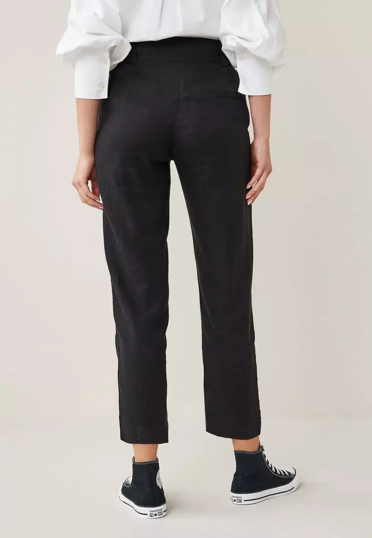 Buy NEXT Linen Blend Taper Trousers Online | ZALORA Malaysia