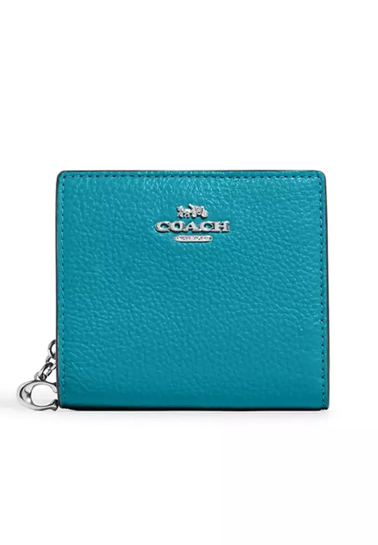 Teal hot sale coach wallet