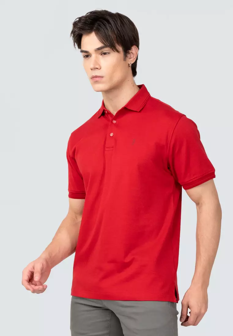 Polo Haus - Men’s Business Short Sleeve 100% Cotton Collar Tee MBCS005
