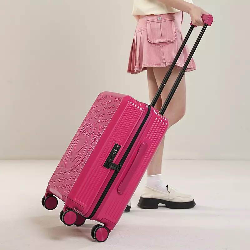 Mesuca Megos Disney Lotso Traveling Suitcase 20 Koper - Pink