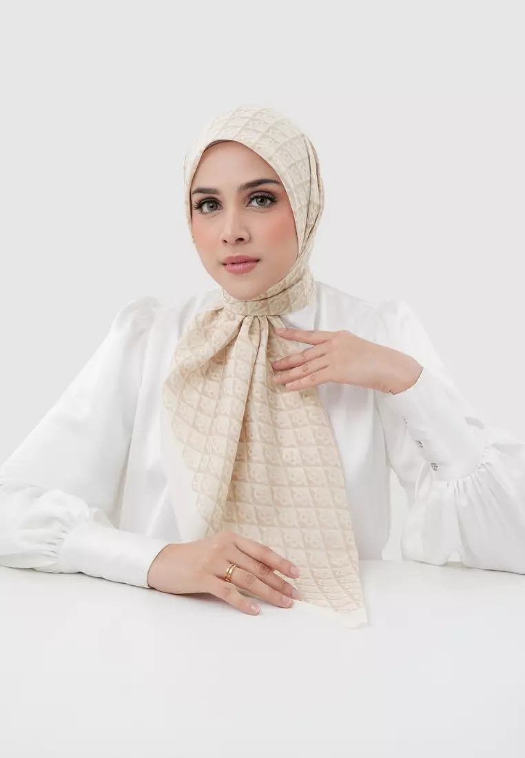 Prism Voile Square - Custard