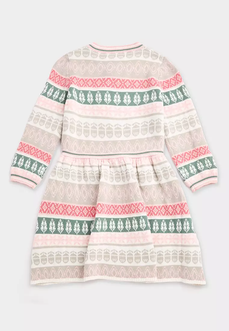 Aspyn Dress - 多色提花圖案連身裙