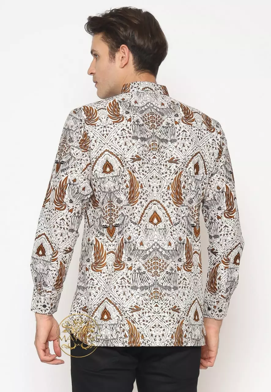 Ningrat Kemeja Batik Pria Premium Slimfit Modern Lengan Panjang