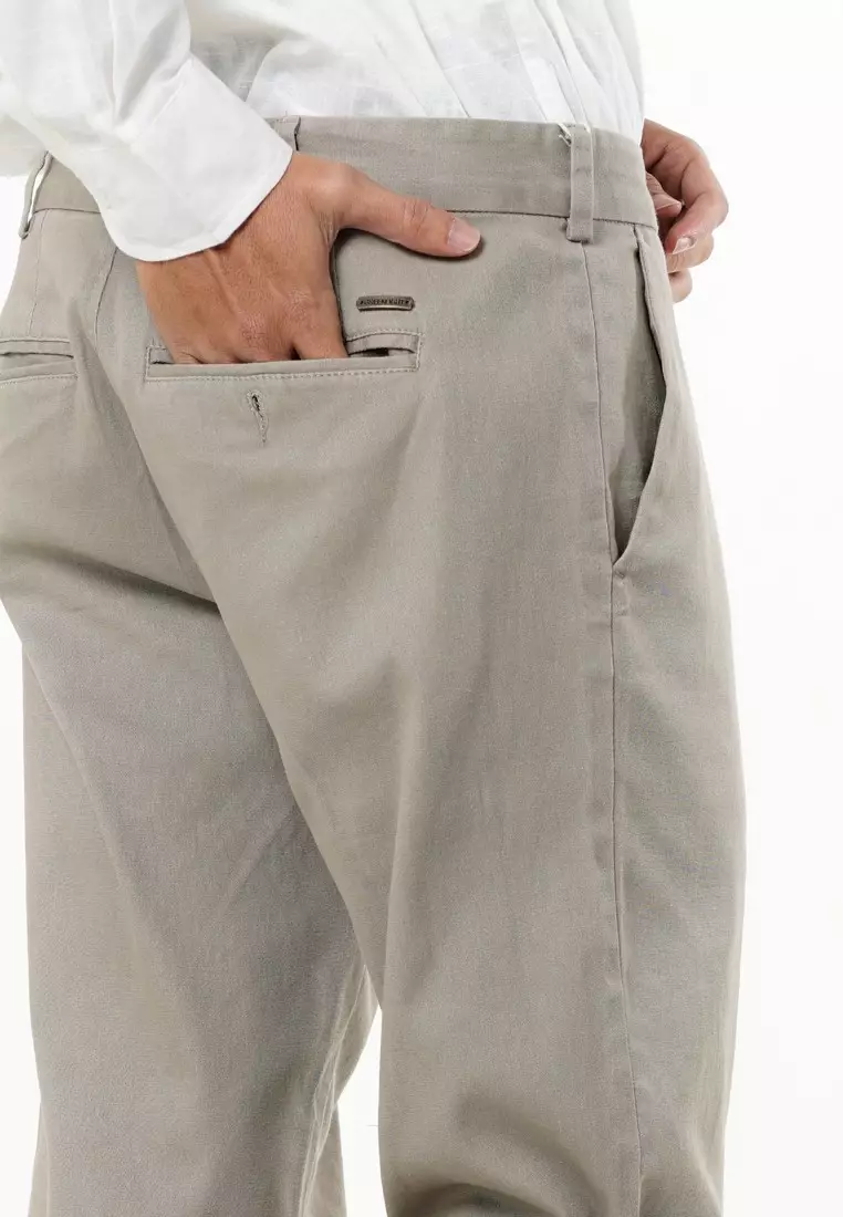 Greenlight Essential Men's Long Chinos Pants Regular Fit Cotton Spandex Arwen HP-C031225