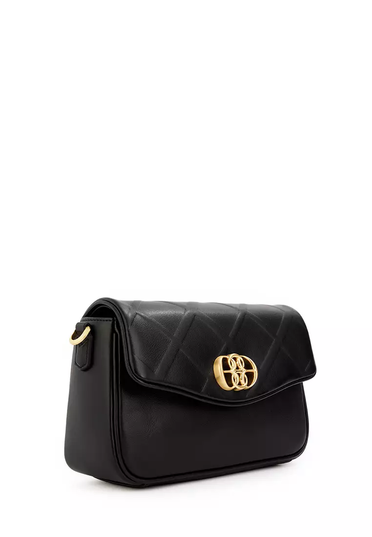 Black Lean Small Crossbody Bag