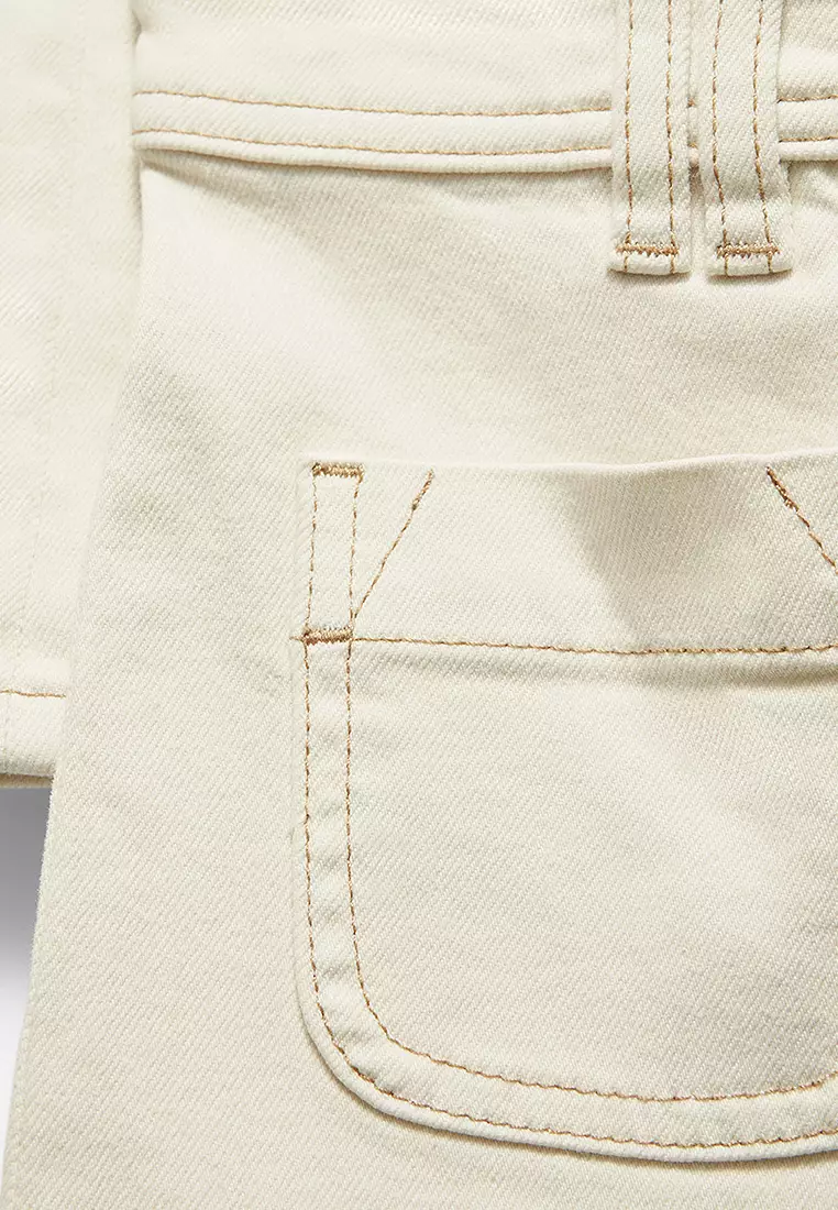 Patch-Pocket Bootcut Jeans