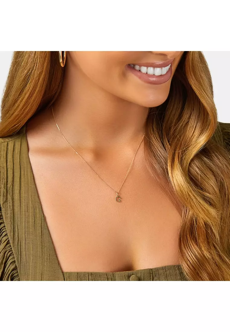 G initial 2024 necklace gold
