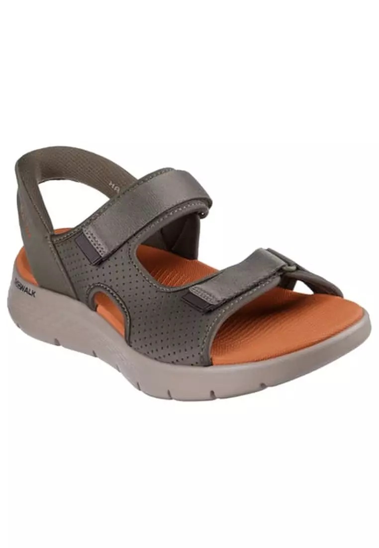Skechers Mens Go Walk Flex Sandal - Easy Entry - Olive