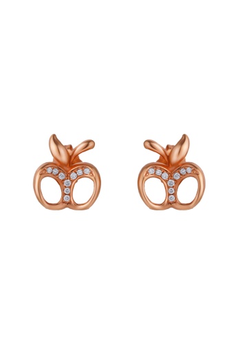 TOMEI TOMEI Apple Diamond Earrings, Rose Gold 750 (DQ0056889) C090FAC3C755F4GS_1