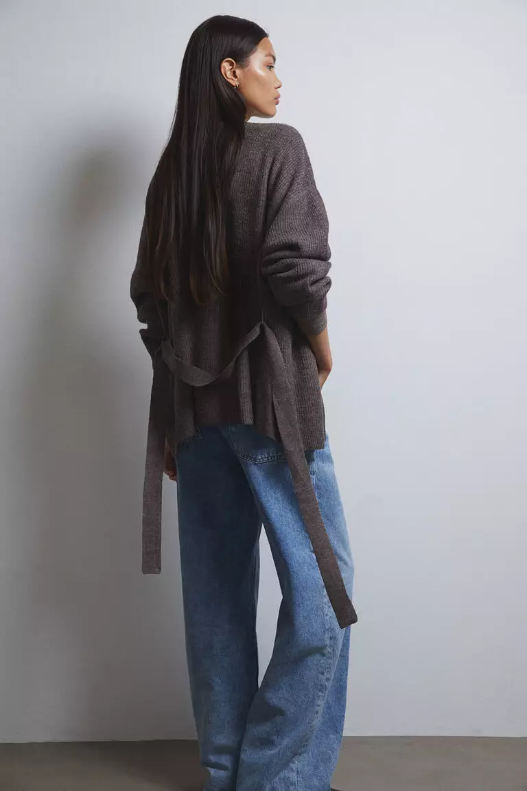 Cardigans with outlet tie belt