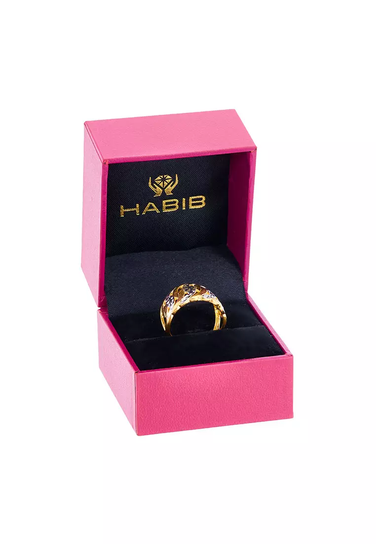 HABIB 916/22K Yellow and White Gold Ring AR80530724(15)