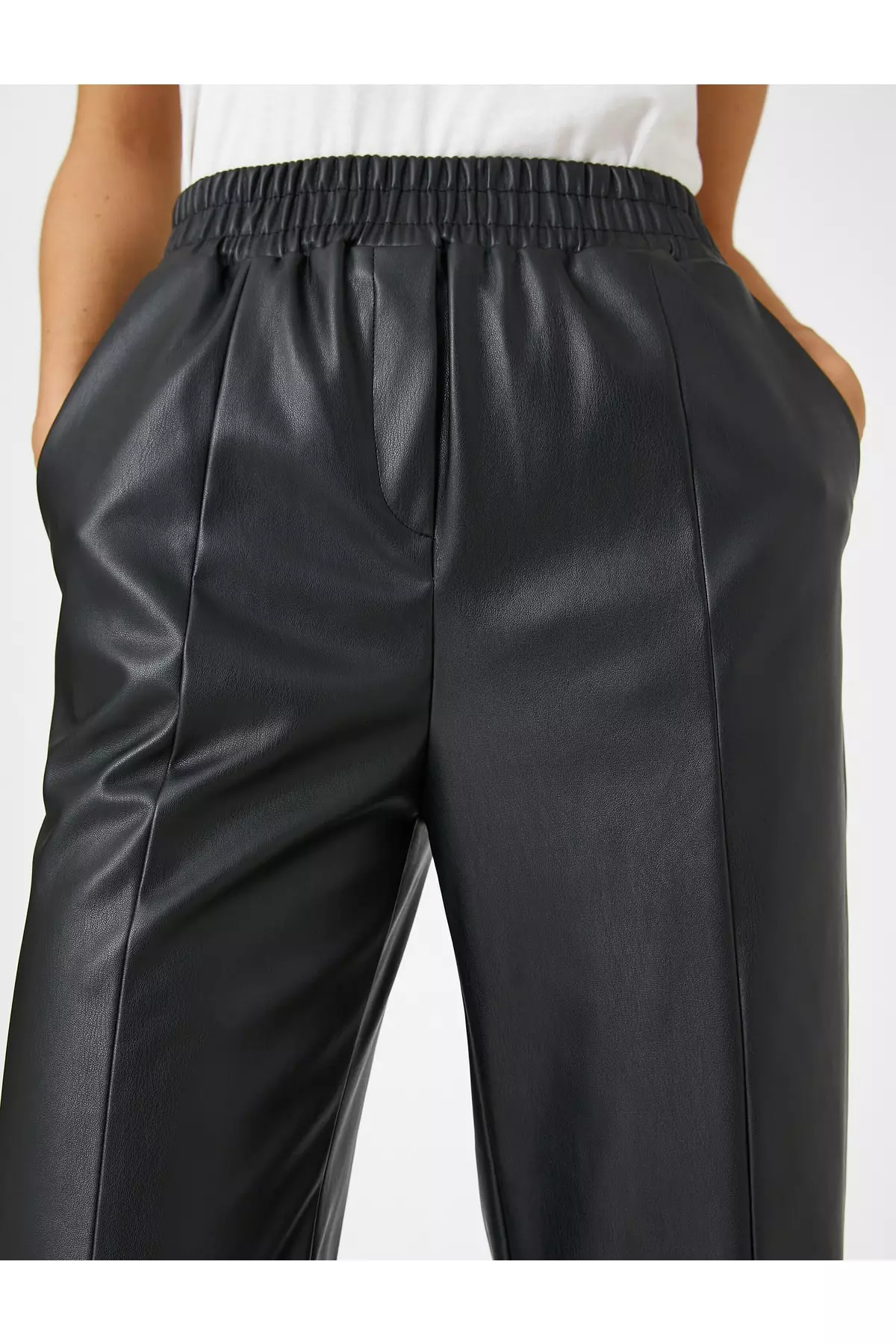 Pu discount leather trousers