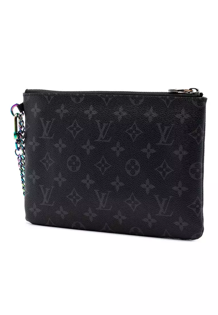 Pre-Loved Louis Vuitton Monogram Eclipse Flash Fragment Ipad Case