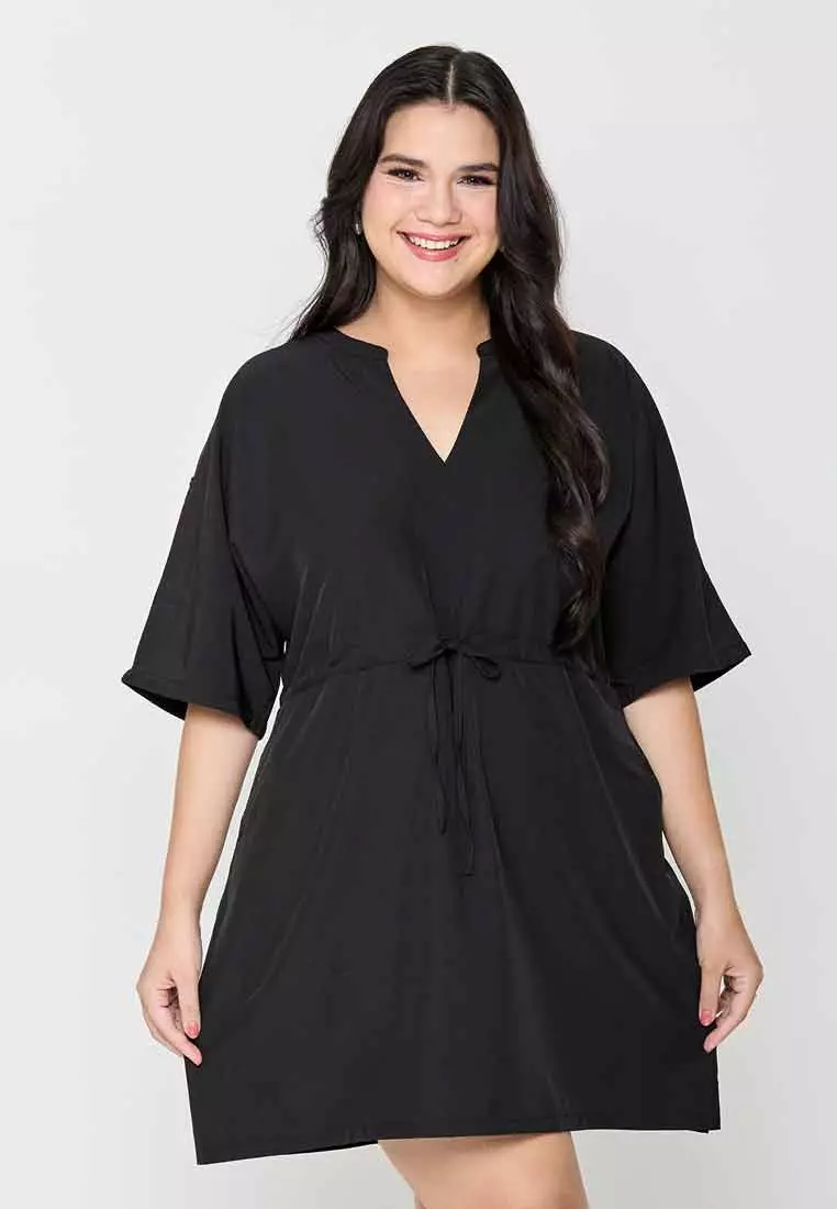 Milly Plus Size Celestina Top with Adjustable Waist Tie