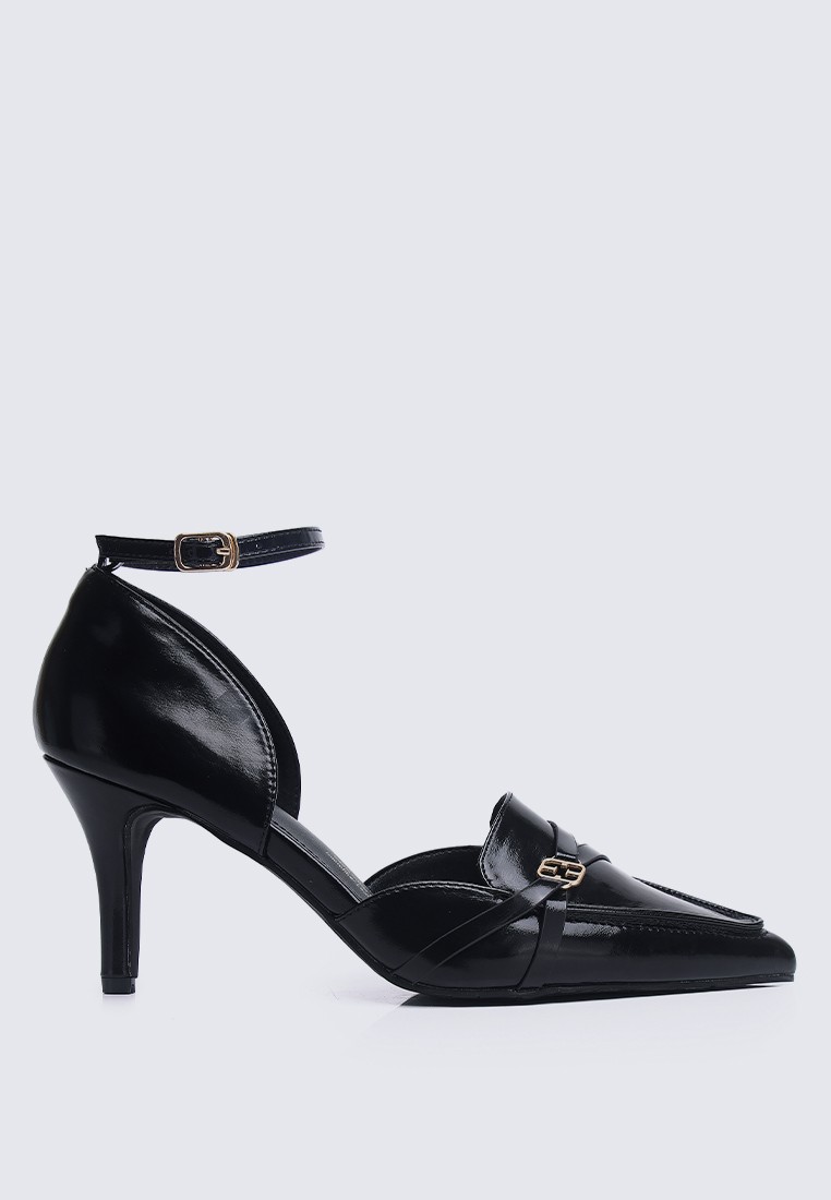 Francoise Comfy Fit Footbed Microfiber Leather Heels