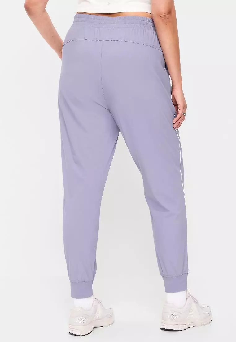 High-Waisted Side-Striped SleekTech Jogger