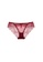 ZITIQUE red Women's Latest 3/4 Cup Push Up Lingerie Set (Bra And Underwear) with Floral Lace Pattern  - Wine Red 60A48US5D7ACD0GS_3