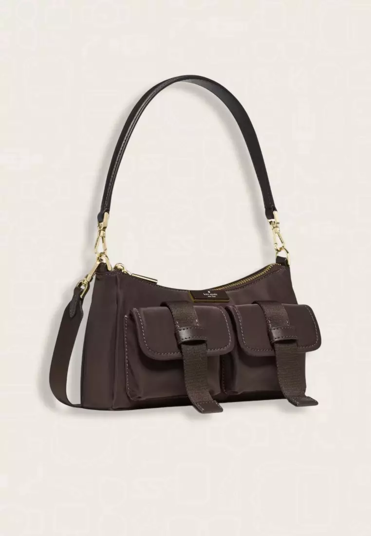 Kate Spade Carter Ksnyl Cargo Crossbody Bag Hot Fudge