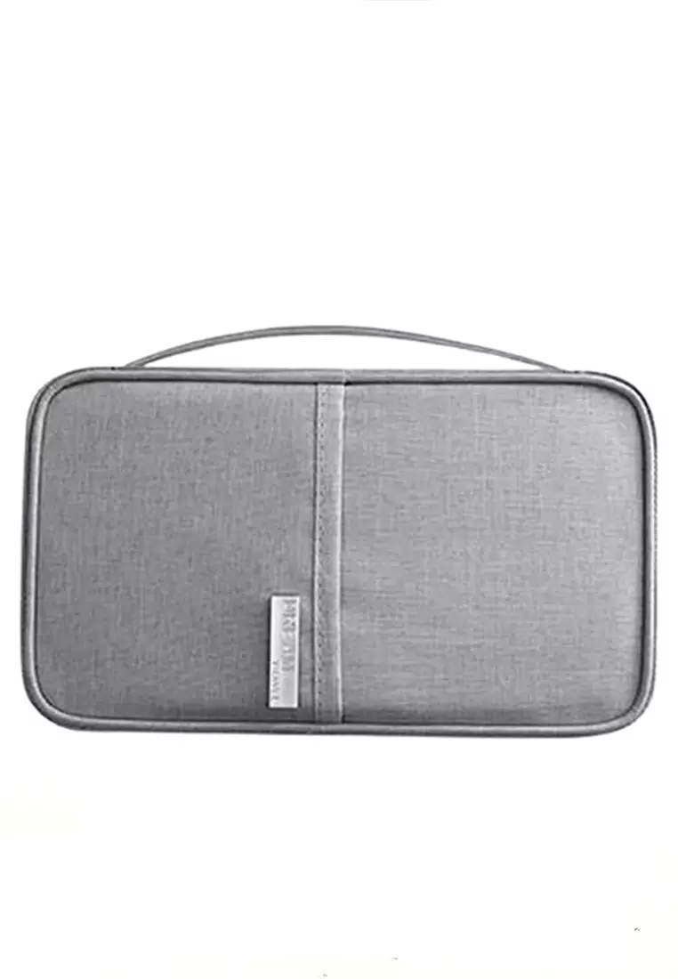 Adnya Dompet Unisex Travel Paspor Card Holder Wallet Waterproof Material Oxford ORIGINAL - Gray