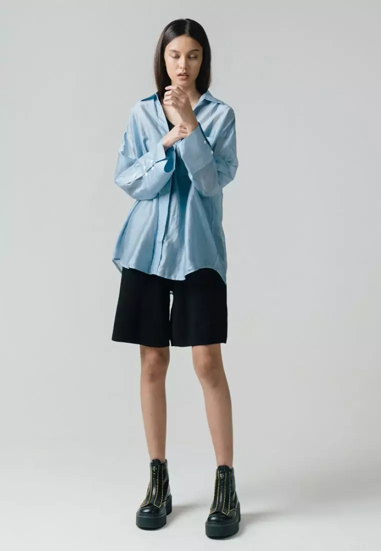 Jual 3Mongkis 3Mongkis Selena Oversized Sheer Top Original 2023 | ZALORA  Indonesia ®