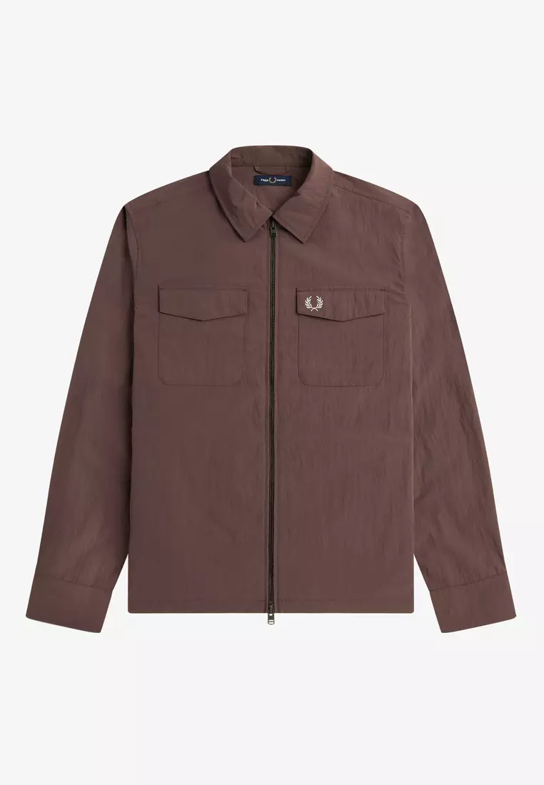 FRED PERRY Chunky Rib Coat ブラウン Buy Fred Perry Fred Perry M5684 Zip Oversize Long Sleeve