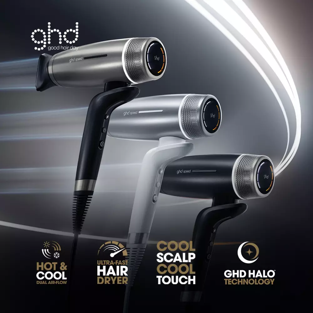 ghd Speed Ionic Professional Hair Dryer in Black - Pengering Rambut Profesional Premium