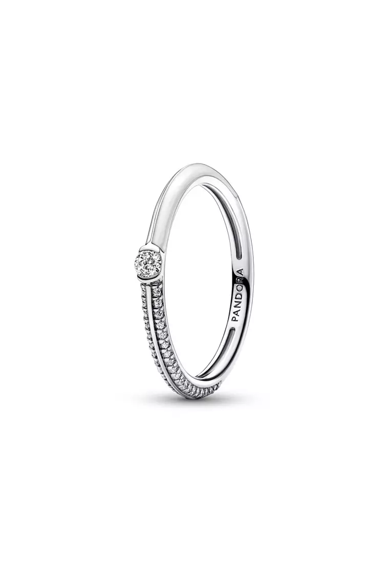 Pandora ME Pavé & White Dual Ring